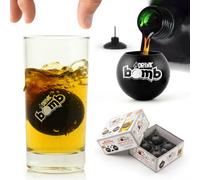 CKB LTD Set Of 4 Black Cocktail Jager Bomb Drink Shots Mixers