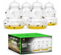 Ckb Ltd Set Of 4 Plastic Wasp Trap Large Catchers Honey Pot Bottle Hanging Insect Hornet Insects Catcher Trap Indoor Outdoor