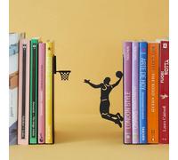 CKB Ltd Slam Dunk Netball Basketball Player Black Metal Support Bookends