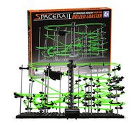 CKB LTD Space Rail Perpetual Rollercoaster Glow Age 15+ in The Dark Level 4 - Marble Roller Coaster Run DIY Track Build Kit Space Rail Track Run Construction Gadget