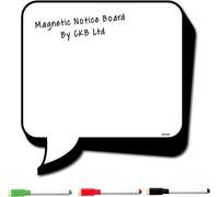 CKB LTD Speech Bubble Fridge Reminder Board Magnetic With Pen Office Notice Blank Dry Wipe Signage Sheet