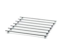 CKB LTD Square Metal Trivet For Kitchen Worktops Set Cooking Chrome Steel - 25 X 25Cm