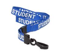 CKB LTD Student LANYARDS Breakaway Safety Lanyard For Schools Neck Strap Swivel Plastic Clip for ID Card Holder - Pull Quick Release Design (Blue, Pack of 50)