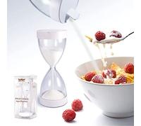 CKB LTD Sweet Timer Sugar Dispenser Pourer - Novelty White Plastic Kitchen Hourglass Sand Timer For Sugar Or Salt CKB-HB917