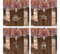 Ckb Ltd Tablecloth Weights Clip-On Clamps Cast Iron 4Pc Set (Garden Tools)