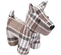 Ckb Ltd Tartan Dog Fabric Door Stopper Heavy Weighted Interior Decorative Door Stop Non-Scratch Floor Door Holder For Home,office