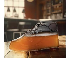 CKB LTD The Shoe Beer Glass Novelty Funny Joke Celebration Prosecco, Champagne, Spirits, Wine, Glass Drinking Shoe Boot Trainer Sneaker 450ml