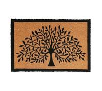 CKB LTD Tree of Life Novelty Doormat - Decorative Natural Coir Welcome Door Mat with Non Slip PVC Backing, Indoor Outdoor, Front Back, 60 x 40cm