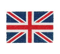 CKB LTD Union Jack Doormat - British Flag Great Britain Decorative Natural Coir Welcome Door Mat with Non Slip PVC Backing, Indoor Outdoor, Front Back, 60 x 40cm
