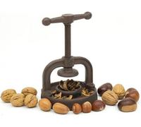 Ckb Ltd Vintage Cast Iron Screw Nutcracker Rustic Hand Crank Vice Heavy-Duty Decorative Kitchen Tool Press