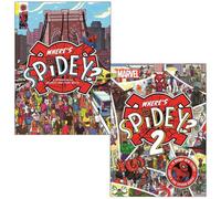 CKB Ltd Where's Spidey Series Collection 2 Books Set (Where's Spidey A Marvel Spider-Man Search & Find Book, Where's Spidey 2 Search The