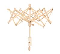 CKB LTD Wooden Swift Yarn Umbrella Ball Winder - Hand Operated Knitting Crochet Tool Machine, Crocheting Skein Wool String Holder Large 24"