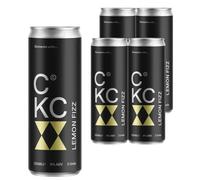 CKC Lemon Fizz Ready-to-Drink Cocktail | 4 Pack Slim Cans (250ml Each, 8% ABV)