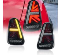 CKCD LED Rear Tail Lights Assembly fit for Mini Hatchback Convertible R50 R52 R53 2001-2007,Tail Lamp with breathe Running Light and Sequential Turn Signal