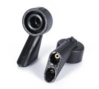 CKCSHI C576 2PCS Black Plastic Rear Windshield Wiper Washer Nozzles, Solenoid Valve, Fits Audi A1 A3 S3 A4 A6 Q3 Q5 SQ5 Q7