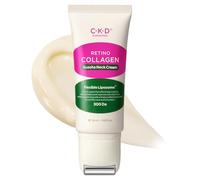 CKD Guasha Neck Cream with Small Molecule Retino Collagen, Anti-Ageing Firming Cream for the Neck to Tighten Saggy Skin, with Steel Roller, 1.69 oz