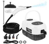 CKductpro Handheld Steamshot Cleaner with Smart Touch Screen,High Pressure Steamer for Cleaning,1100ML Water Tank, Steam Cleaner for Home, Car, Shower, Kitchen, Bathroom, Grout, and Tile, White