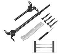 CKE 20 Pairs Cable Railing Kit, 1/8" Black Cable Railing Hardware,T316 Stainless Steel Wire Rope Railing Hardware for Wood Posts,180° Adjustable Swage Toggle Turnbuckle Tensioner and End Fitting,BCR25