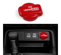 CKE Compatible with Honda Civic 2025 2024 2023 2022 Compatible with Honda CRV Pilot 2025 2024 2023 Accessories Car Center Console Cover Cigarette Lighter Warning Cap -Red