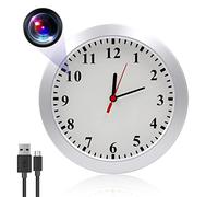 CKEOKO Hidden Camera Wall Clock 1080P HD Hidden Spy Clock Camera, Home Security Nanny Cam for Motion Detection/Loop Recording, No WiFi Camera