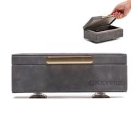 CKEYURE Key box | Faraday Box for Car Keys | Car Key Signal Blocker Box | RFID | Magnetic closure | Signal blocking for car security | One Hand Operation (Dark Grey)