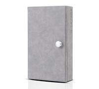 CKEYURE Premium XL Grey PU Leather Faraday Box for Car Keys Wall Mounted with Magnetic Closure | Anti Theft Signal Blocker | Faraday Cage | RFID box & Signal Blocking Box for Car Keys