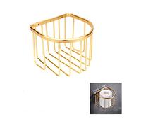 通用 CKFQ Canna-1 No- Punch Hand Wiper Carton, Acrylic, Gold Half Round Bathroom Shelf