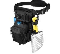 CKG Leg Bag Tactical Pouch for Metal Detecting, Drop Leg Bag, Waterproof Metal Detector Tool Bag, Motorcycle, Fishing, Tactical Bags for Men, Metal Detector Accessories, Black