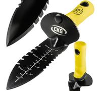 CKG Metal Detecting Shovel, Heavy Duty Double Serrated Edge Digger - Metal Detecting Digging Tool with Sheath - Digging Knife for Gardening Trowel Hunting Camping, Weeding, Planting & Treasure Hunting