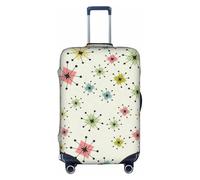 CKGODGF Atomic Stars Retro Pattern Print Elastic Luggage Cover,Personalized Luggage Cover with Zipper.