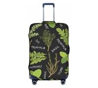 CKGODGF Basil Thyme Dill & Rosemary Print Elastic Luggage Cover,Personalized Luggage Cover with Zipper.