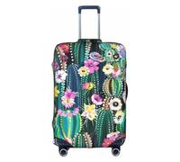 CKGODGF Blooming Cactus Print Elastic Luggage Cover,Personalized Luggage Cover with Zipper.