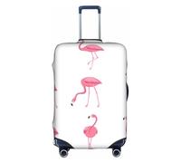 CKGODGF Flamingos On White Print Elastic Luggage Cover,Personalized Luggage Cover with Zipper.