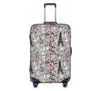 CKGODGF French Fashion Model Ferrets Print Elastic Luggage Cover,Personalized Luggage Cover with Zipper.