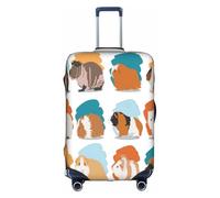 CKGODGF Guinea Pig Illustration Print Elastic Luggage Cover,Personalized Luggage Cover with Zipper.