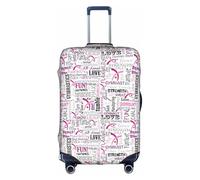 CKGODGF Gymnastics Pink Print Elastic Luggage Cover,Personalized Luggage Cover with Zipper.