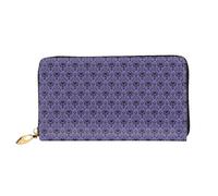 CKGODGF Haunted Mansion Print Women's Wallets Leather Wallets Credit Card Holders Zipper Closure Wallets Travel-Friendly Clutches