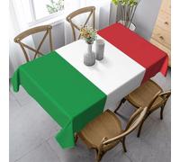 CKGODGF Italy Flag Print Rectangular Tablecloth,Suitable For Indoor And Outdoor Dining,Also Suitable For Everyday Use