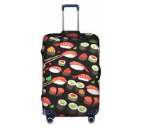 CKGODGF Japanese Sushi Shrimp Print Elastic Luggage Cover,Personalized Luggage Cover with Zipper.
