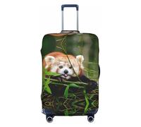 CKGODGF Little Red Panda Print Elastic Luggage Cover,Personalized Luggage Cover with Zipper.