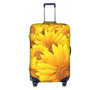 CKGODGF Many Sunflowers Print Elastic Luggage Cover,Personalized Luggage Cover with Zipper.