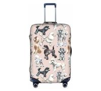CKGODGF Oodles of Poodles Print Elastic Luggage Cover,Personalized Luggage Cover with Zipper.