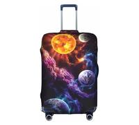 CKGODGF Planet Print Elastic Luggage Cover,Personalized Luggage Cover with Zipper.