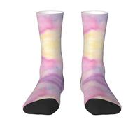CKGODGF Rainbow. Print Novelty Casual Mid-Tube Socks,Fun Contrasting Color Socks,Cute Mid-Tube Socks - 1 Pair