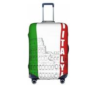 CKGODGF Roman Colosseum Italian Flag Print Elastic Luggage Cover,Personalized Luggage Cover with Zipper.