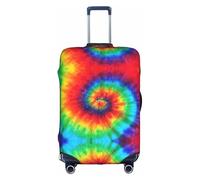 CKGODGF Tie Dye Hippies Print Elastic Luggage Cover,Personalized Luggage Cover with Zipper.