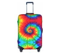 CKGODGF Tie Dye Rainbow Print Elastic Luggage Cover,Personalized Luggage Cover with Zipper.