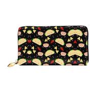 CKGODGF Tuesday Party Print Women's Wallets Leather Wallets Credit Card Holders Zipper Closure Wallets Travel-Friendly Clutches