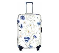 CKGODGF Wild Flowers and Cornflowers Daisies Print Elastic Luggage Cover,Personalized Luggage Cover with Zipper.