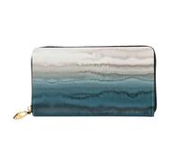 CKGODGF Within The Tides Print Women's Wallets Leather Wallets Credit Card Holders Zipper Closure Wallets Travel-Friendly Clutches